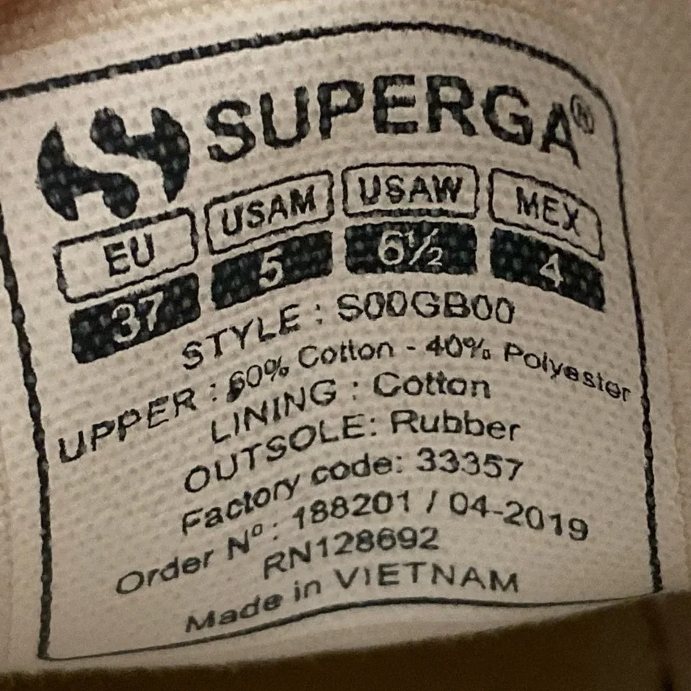 Superga Unisex Snake Print Platform Sneakers Shoes Size US Men's 5 & Womens 6.5